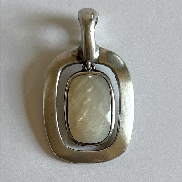 Joseph Esposito Jewelry - Heavy MOP Sterling Silver 925 Pendant by Joseph Esposito Signed Stamped 23 grams